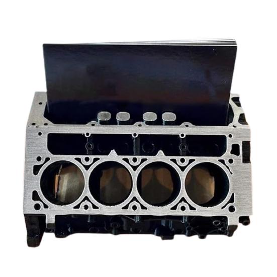 Модель двигателя. Держатель для визитных карточек. Большая емкость. Домашний офис. Школа. Настольный блок двигателя. Статуэтка из смолы. Ручка для визитных карточек. Стационарная подставка для хранения.