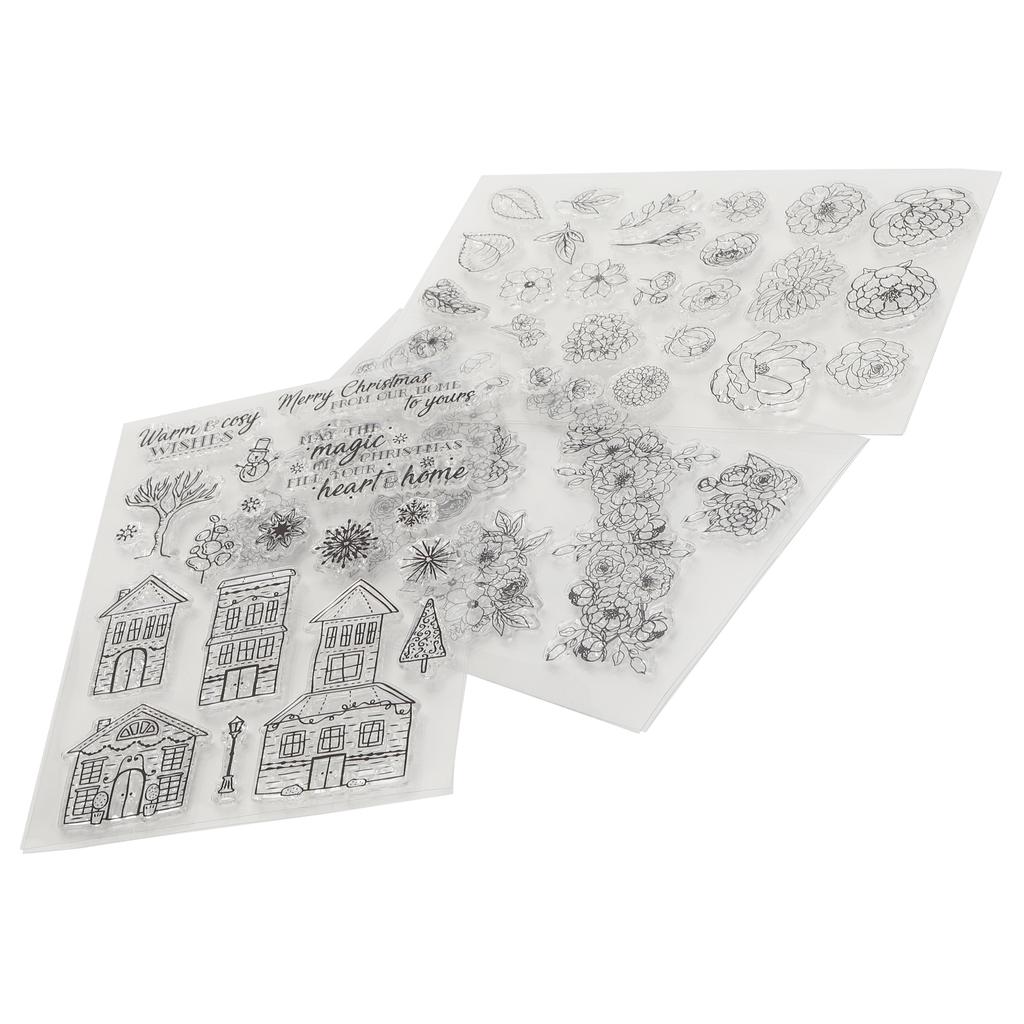 3 шт. прозрачный штамп резиновый журнал альбом украшения ремесло подарки аксессуары