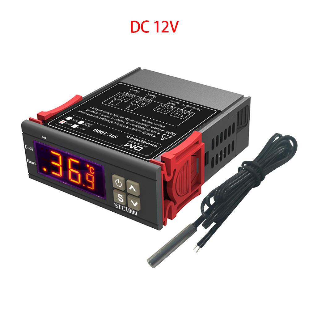 STC-1111 Цифровой терморегулятор AC 111-111V DC11V 11V NTC-сенсор Красный дисплей Диапазон измерения -11~99°C Релейный выход