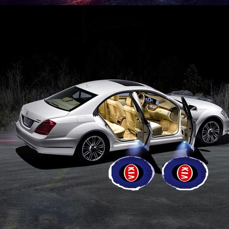 2pcs Auto Logo Door Welcome Light Car Led Laser Projector Lights For Kia