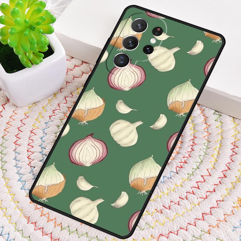 Силиконовый чехол для телефона с рисунком лука, чеснока и трав для Samsung Galaxy note 10 pro S26 S25 S24 S23 S22 S21 Plus S25Ultra Чехол