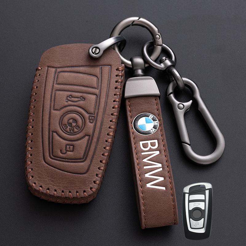 AXNX2 Fashion Leather Car Remote Key Case Cover For BMW 1 2 3 4 5 6 Series X1 X3 X4 X5 X6 F36 F25 F26 F30 F34 F10 F07 F20 Z10 F15 F16