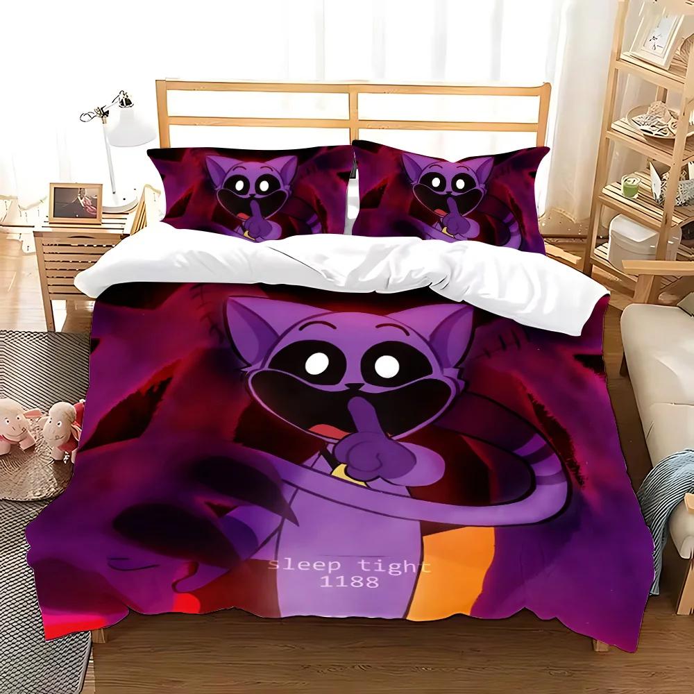 Game 3D Print CatNap X DogDay Bedding Sets Comforter Quilt Bed Cover Duvet Cover Pillow Case 2-3 Pieces Sets Bedroom Decoration