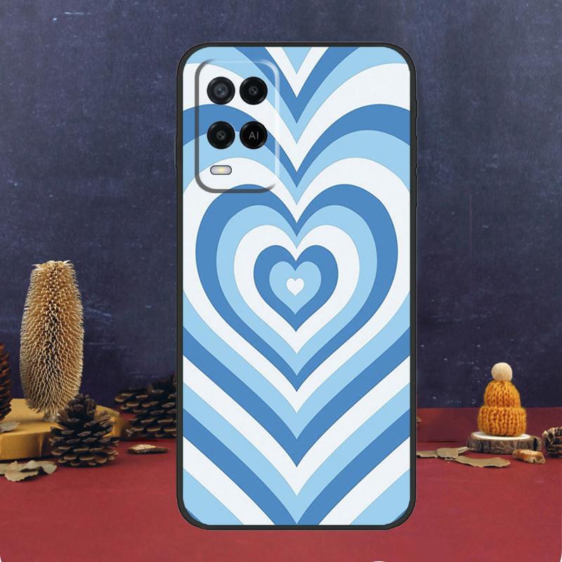 Цветной Чехол Сердце Круг Любовь Для OPPO A54 A74 A94 A98 A78 A79 A16 A76 A96 A5 A9 A17 A77 A15 A52 A72 A53 A57S