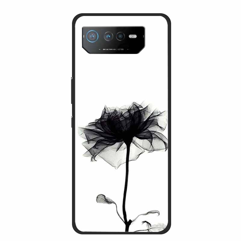 Чехол для телефона Asus ROG Phone 6D Ultimate Задняя крышка Черный ТПУ Силикон Мягкий Чехол Для Asus ROG Phone 6 Pro Чехол Phone6 Pro