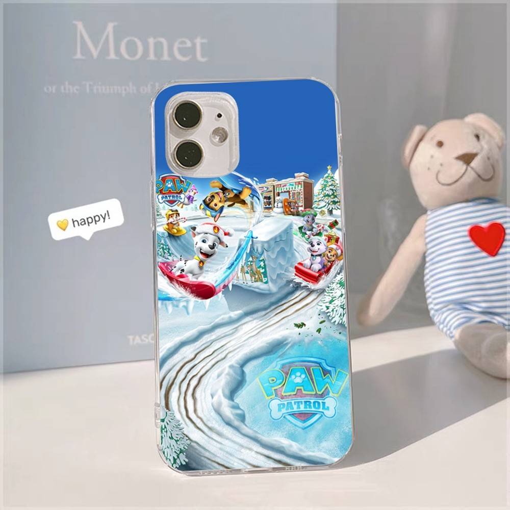Cute Cartoon P-paw Anime P-patrol Phone Case For IPhone 17 16 15 14 13 12 11 Pro Max Plus Soft Cover Personalized DIY