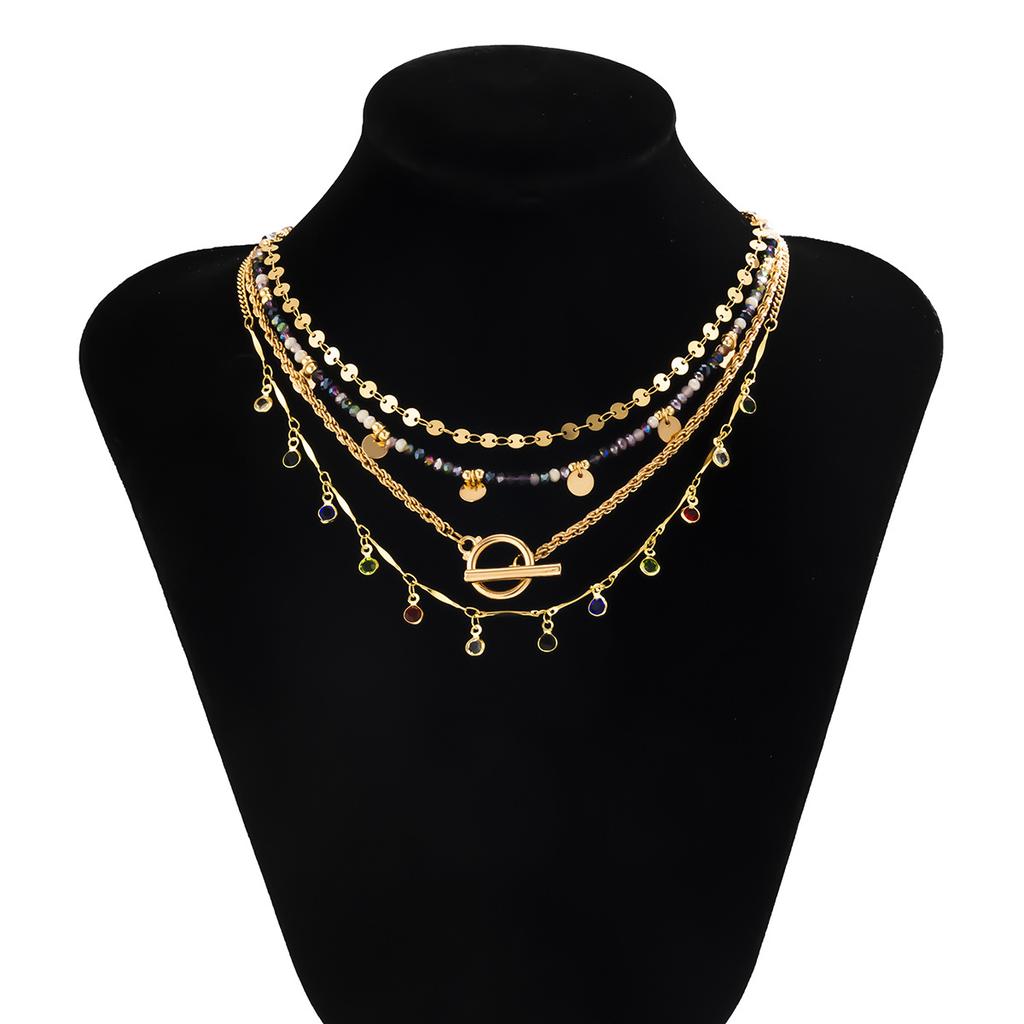 Цепочка-чокер в стиле хип-хоп, толстая цепочка OT с застежкой из циркона, ожерелья с преувеличенным дизайном, женские ожерелья