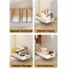 Kitchen Storage Rack with Slide Rails Retractable Drawer Organizer Pull-out Cabinet Organizer Tray Spice Box Kitchen Accessories