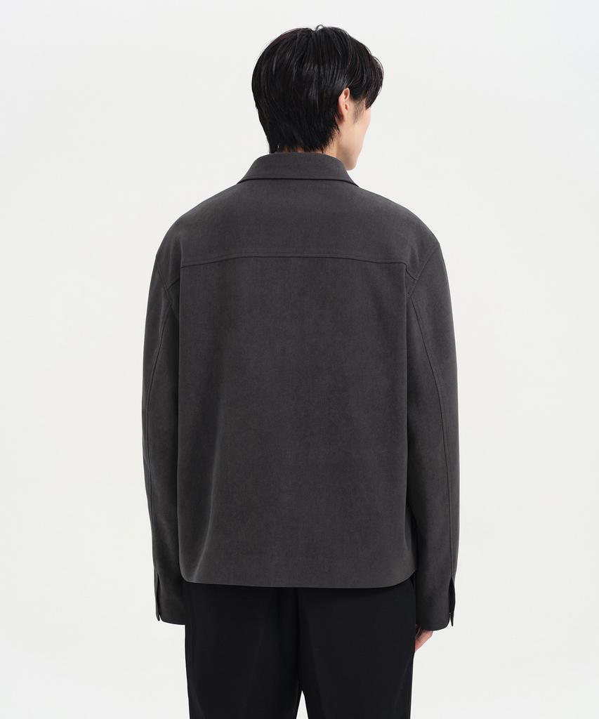 Musinsa Standard Brushed Relaxed Minimal Jacket [Gunmetal]