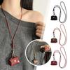 Fashion Leather Coin Purse Pendant Necklace For Women Necklace Leather Jewelry Adjustable Rope F1F5