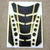 3D Fish Bone Decals Modification Accessories Motorcycle Fuel Tank Stickers Dots Multicolor Edge