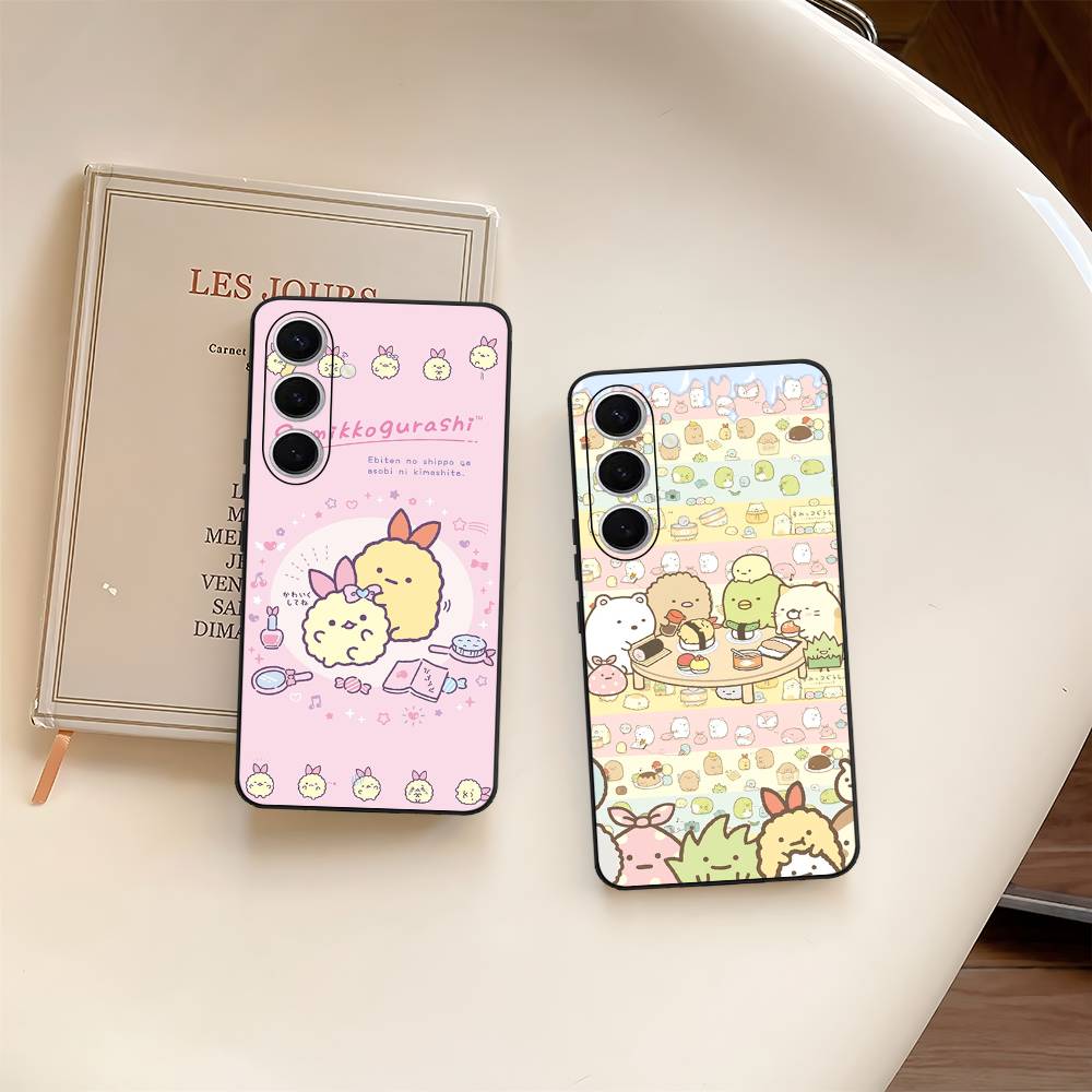 Чехол для телефона с аниме S-Sumikko Gurashi для Samsung S 24 Fe 25 Ultra Plus 20 Lite 21 30 22 23 24 22 Ultra 5G Fundas