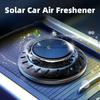 Car Solar Powered Rotating Air Freshener Lasting Car Diffusers for Essential Oils Fragrance Air Purifier Car Interior Accessorie