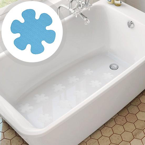 20 шт., нескользящие наклейки для ванной комнаты, кухни, красочные цветочные прозрачные наклейки для безопасности, ванны для ванной, водонепроницаемые клейкие наклейки PEVA