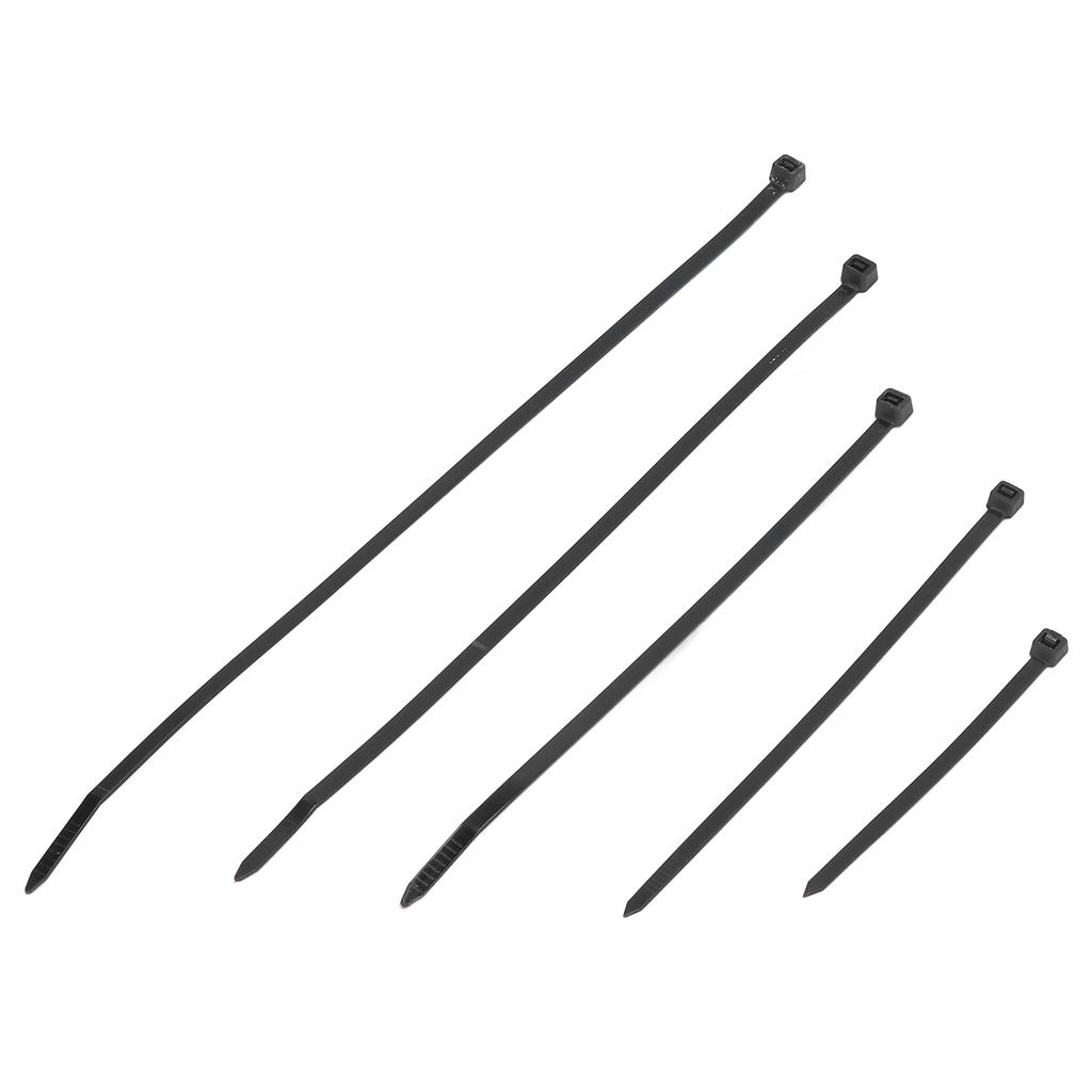 700Pcs Cable Tie 40lb Strength Hose Zip Self Locking Set Kit for Wire Line Black