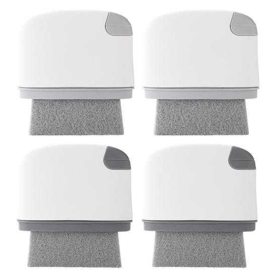 Щетка для чистки оконных пазов 2-в-1 Портативный захват для волос в дверных пазах