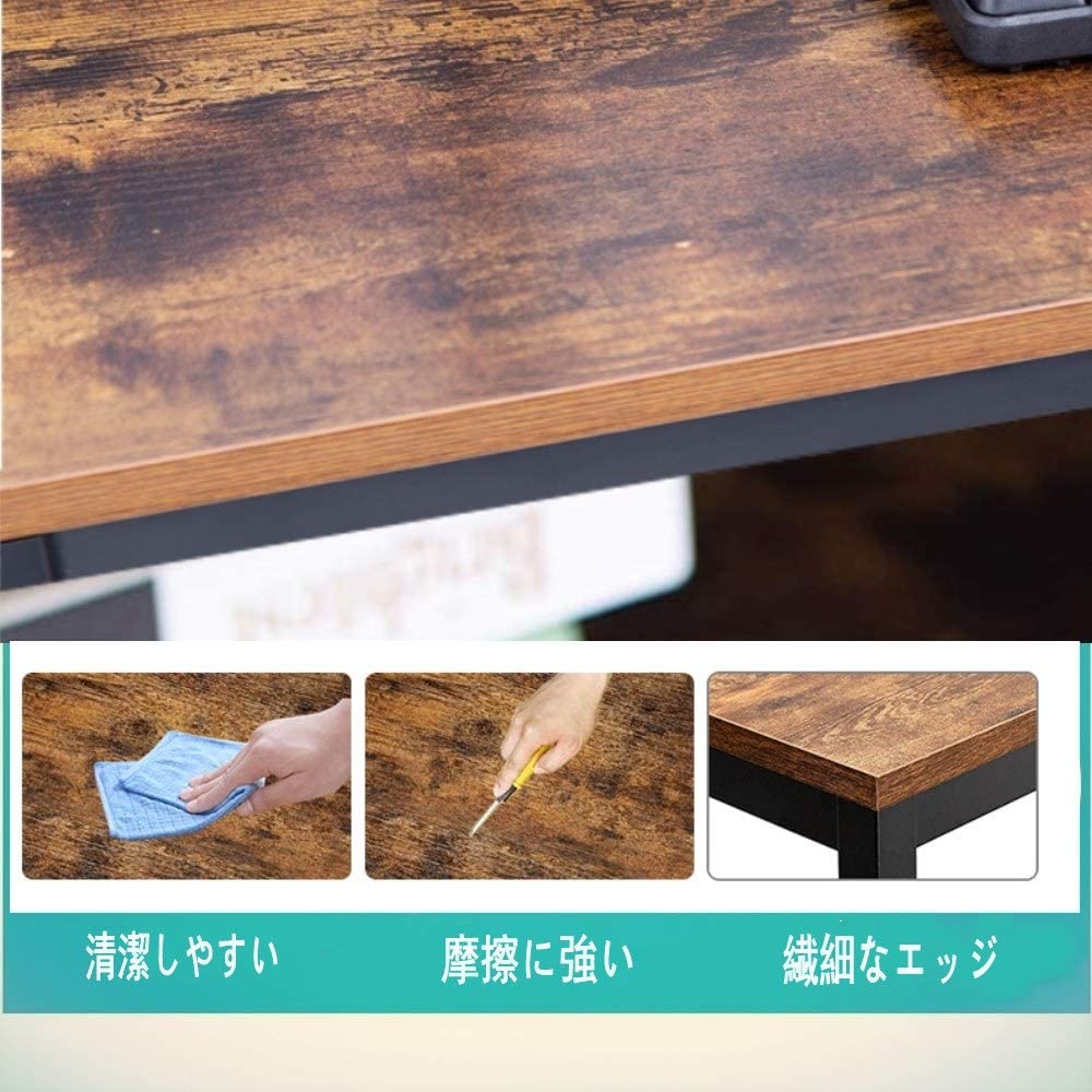 Embrace Life Simple Work Flat PC Study Space Storage Desk с нижним компьютерным офисом Ширина 80 см x Глубина 45 см x Простой в использовании одноместный стол для учебы в стиле ретро,