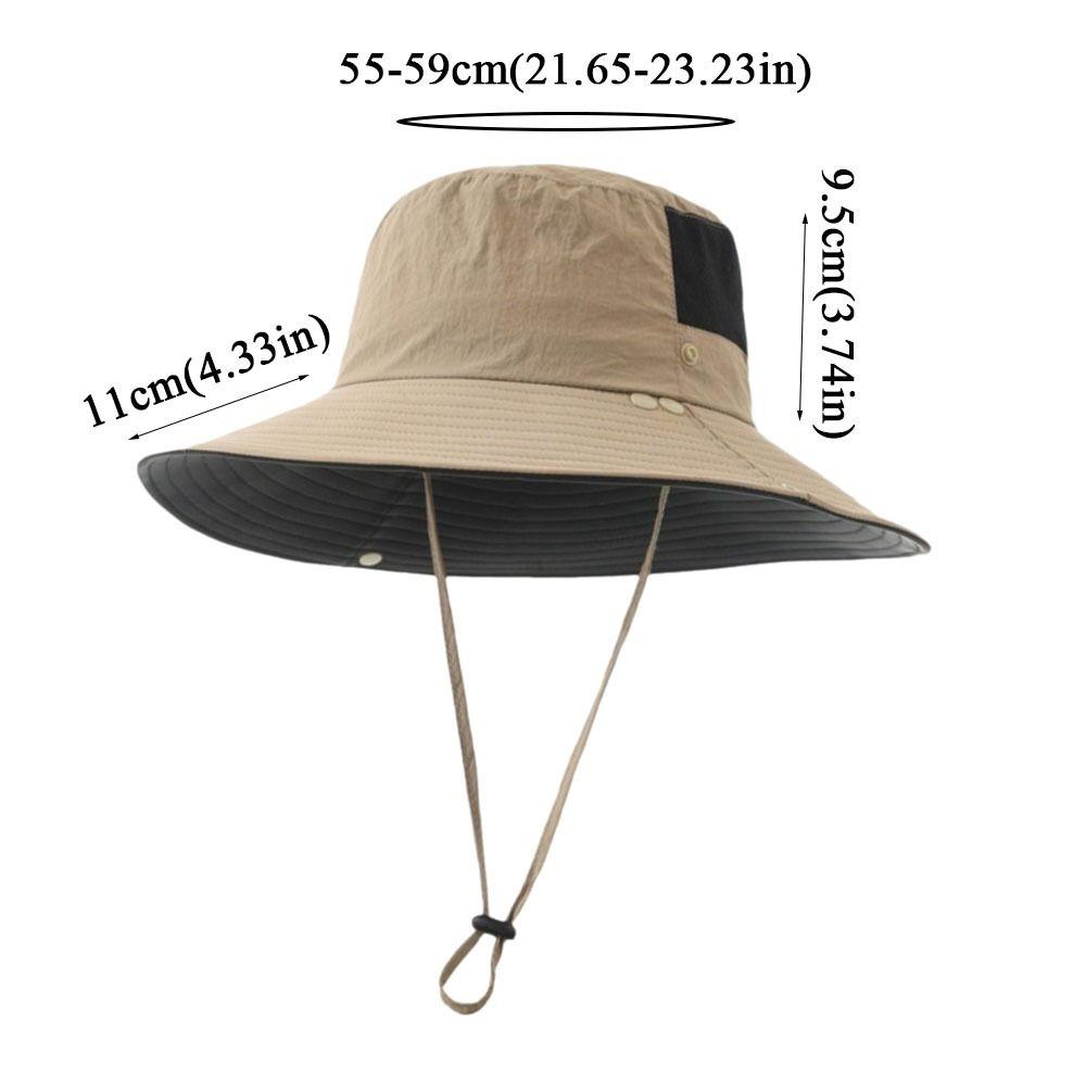 Fashion Quick-drying Bucket Hat Sun Protection Breathable Fishing Hats Anti-UV Camping Hiking Caps Summer