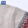 ROMON Мужской толстый свитер из жаккардового трикотажа из 100% шерсти