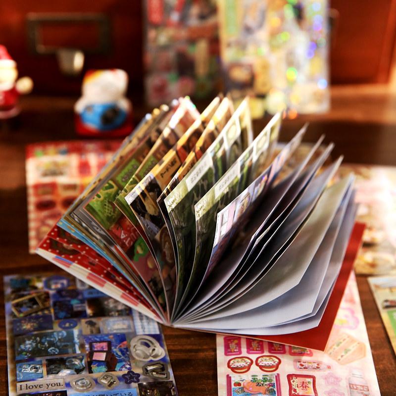 Серия наклеек «Музей ретро-вкуса» Книжка-альбом Японский вкус Вырубные наклейки Милая еда Комикс DIY Декор для ручного дневника