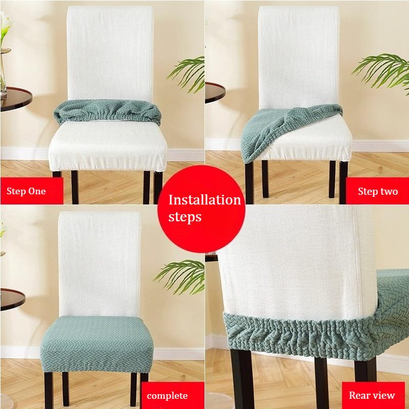 Thickened detachable and washable restaurant chair cover dust cushion cover suitable for bedroom restaurant hotel and banquet protective covers