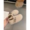 Women's Large Size Faux Lamb Suede Soft Sole Winter Warm Fur Beanies Padded Lined Ankle Boots Non-Slip Hiking Sports Cotton Boots