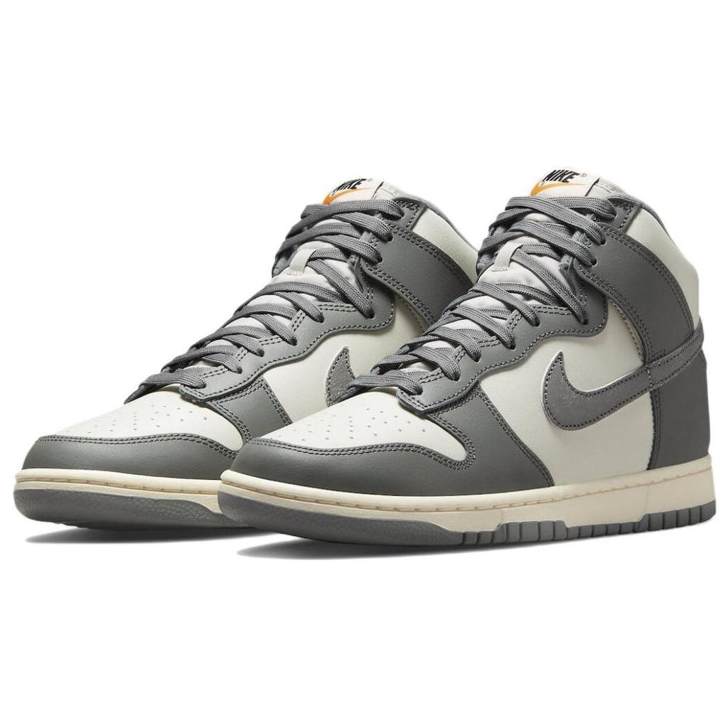Nike Dunk High SE Light Bone Мужские кроссовки Серый Tumbled-Grey Coconut-Milk DM0582-001