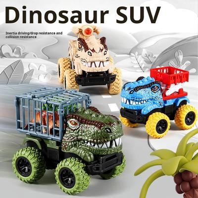 Инерционный грузовик-динозавр Игрушки Автовоз Игрушки с фигурками динозавров для мальчиков малышей Игры с динозавром Ти-рекс Монстр-трак Ребенок