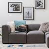 Riva Ariston Винтажная Лодка Квадратная Наволочка Полиэстер Лен Бархат Принт Застежка-молния Декор Наволочка Комнатная Подушка Чехол