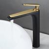 Смеситель для раковины в Северной Европе, смесители для горячей и холодной воды, краны для монтажа на столешницу, смесители для раковины в ванной комнате, с одним рычагом, белый, черный, золотой