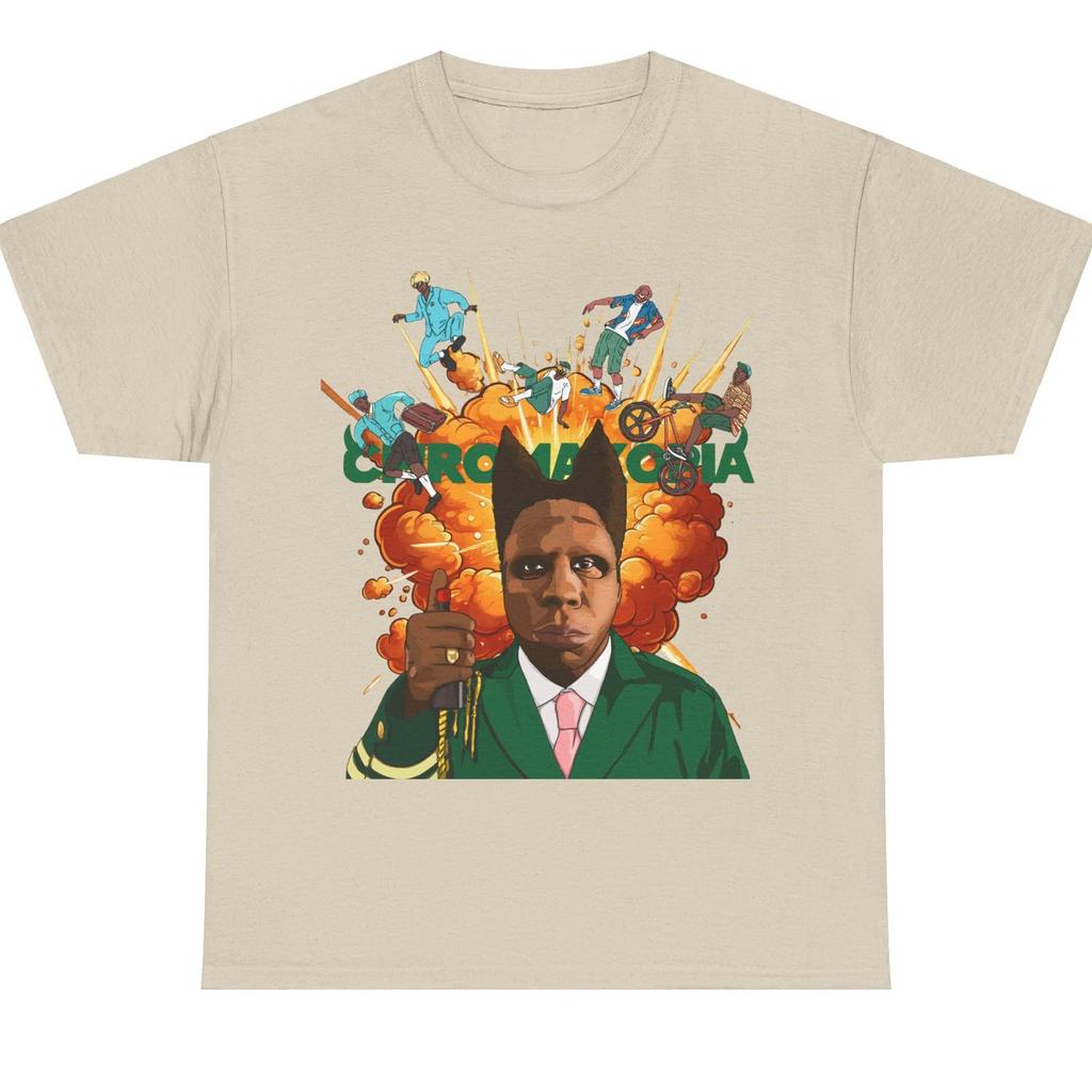 Tyler The Creator album graphics 100cotton unisex shirt Summer fashion Unisexs Y2k hiphop style Short sleeve Tshirt fan gift