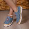 Вулканизированная обувь, женские кроссовки без шнуровки, неглубокие лоферы, дышащая повседневная женская обувь с открытыми отверстиями, женская обувь, большие размеры 43