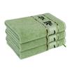 Набор полотенец из бамбукового волокна 3 шт. 34x74 см 70x140 см Вышитые банные полотенца Полотенце для ванной Полотенца для спорта в подарок Зеленый