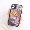 Ударопрочный Чехол Цветочный Чехол Для Телефона Для iPhone 16 14 13 15 11 12 Pro Max 13 Mini 7 8 Plus SE Матовый Прозрачный Жесткий Чехол Fundas Сумки