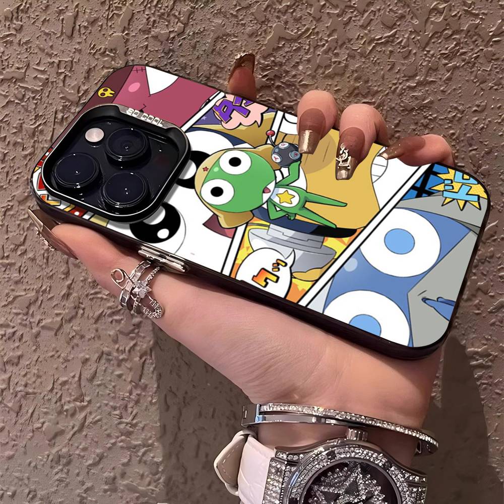 Кероро Лягушонок Крутой Гансо Сержант Чехол для Телефона Для IPhone 17 16 15 14 13 12 11 Pro MAX Матовый Ударопрочный Задний Противоударный Матовый Чехол
