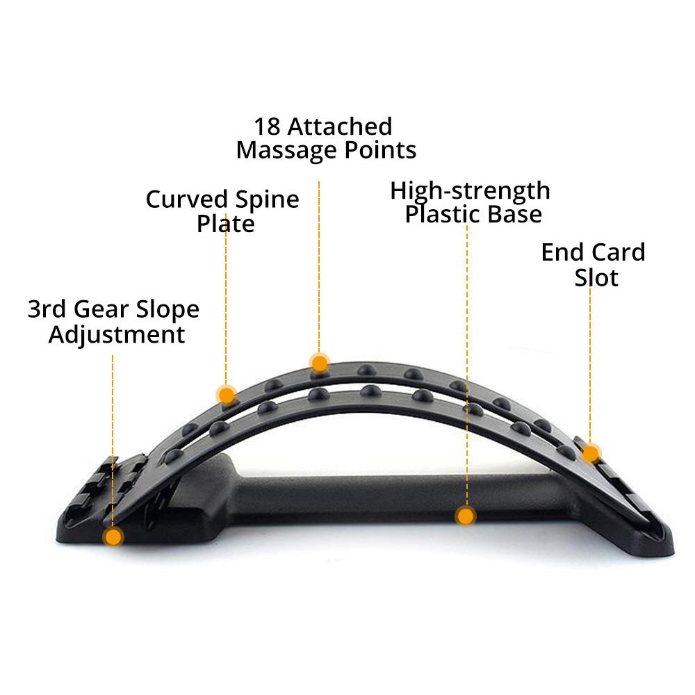 1Set Back Stretcher Lumbar Support Device For Posture Corrector Herniated Disc Scoliosis Sciatica Lower And Upper Back Stretcher