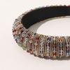Handwoven Crystal Hair Bands From Europe And America, Women's Baroque Sponge Thickened Headband, Simple Hair Accessories