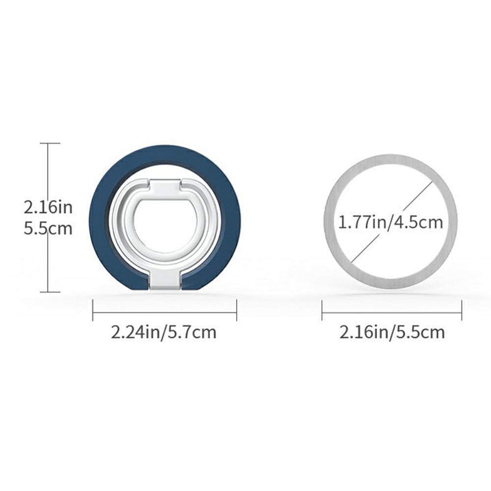 Multi-Functional Magnetic Phone Holder 360 Degree Rotation Foldable Grip Ring Kickstand