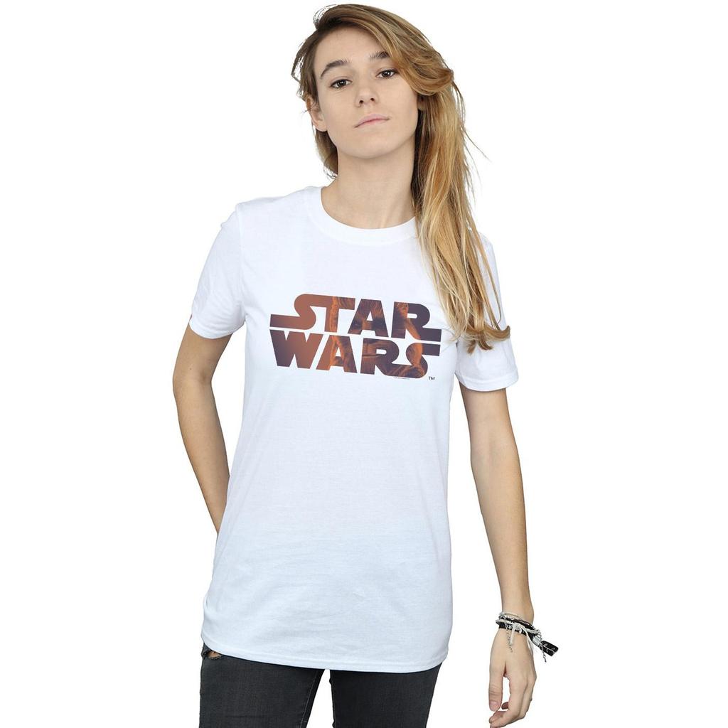 Star Wars Womens/Ladies Chewbacca Logo Cotton Boyfriend T-Shirt