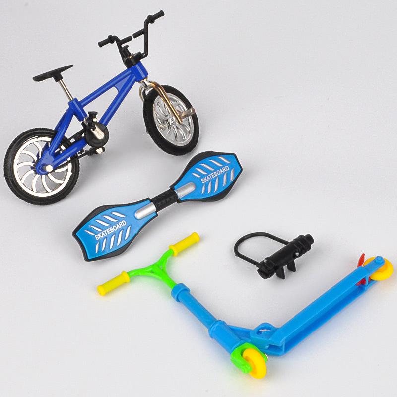 Finger Skate Board Bikes Tech Two Wheels Mini Scooter Fingertip Bmx Bicycle Set Fingerboard Shoes Deck Toys Boys Birthday Gifts