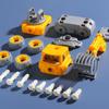5 In 1 Take Apart Robots Trucks Vehicle DIY Construction Truck Toys Fire Engine Toy Screw Build Car Robot Toy for Boy Kids Gift