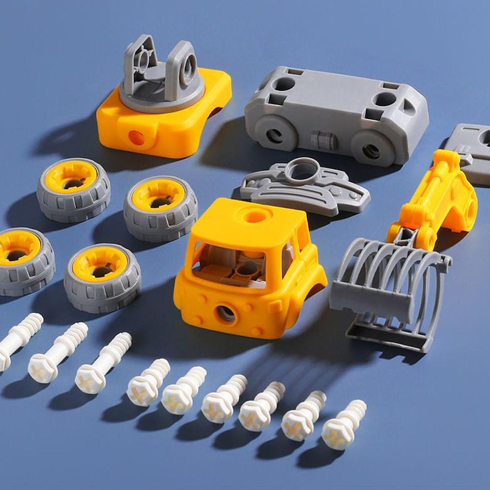 5 In 1 Take Apart Robots Trucks Vehicle DIY Construction Truck Toys Fire Engine Toy Screw Build Car Robot Toy for Boy Kids Gift