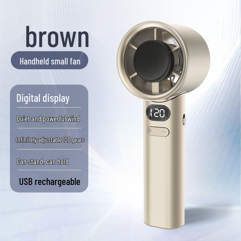 Portable Handheld Stepless-Speed Turbine Fan for Outdoor Use