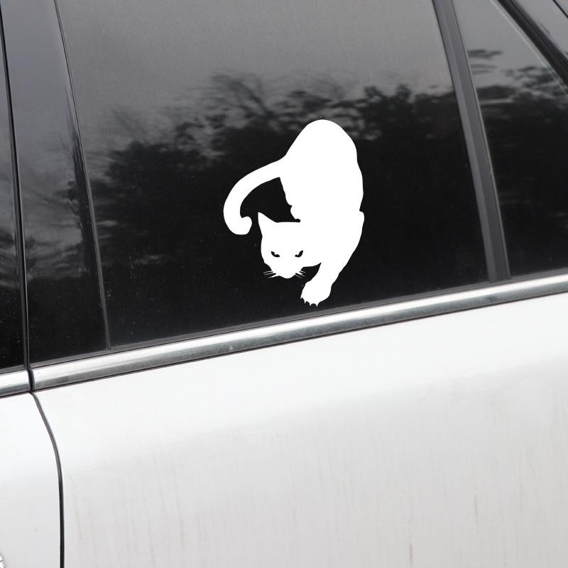 Автомобильные наклейки Персонализированные наклейки Наклейки с черным котом Водонепроницаемые и солнцезащитные чехлы Царапины ПВХ