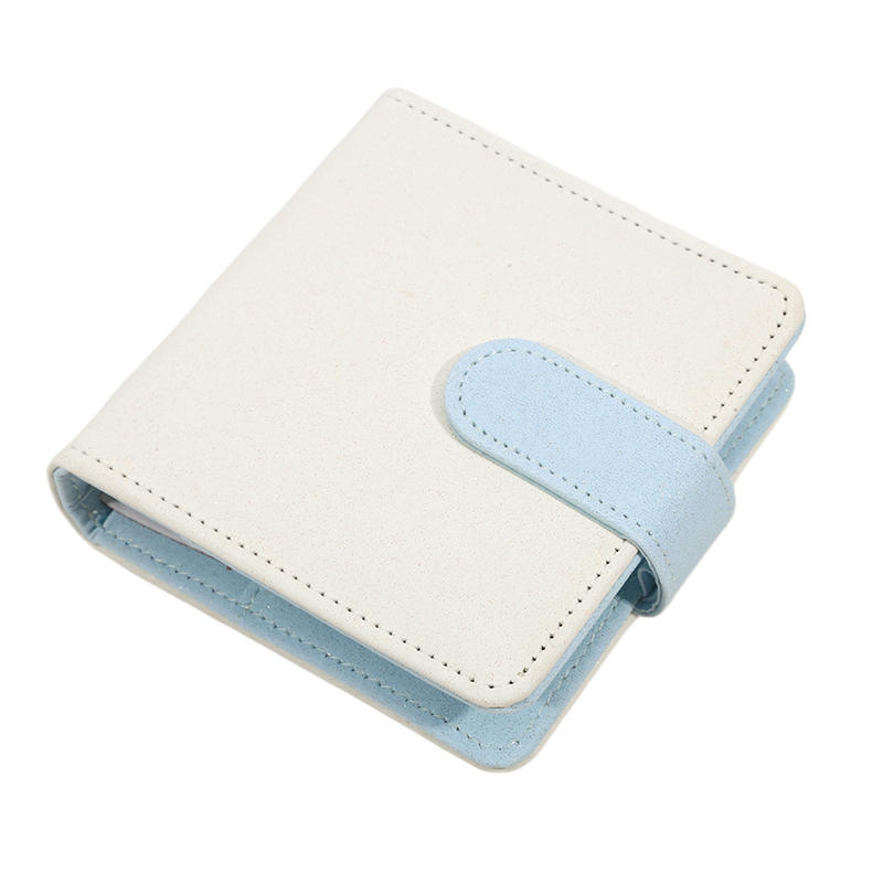 1PC PU 3-Hole Card Collection Book Цветной альбом с отрывными листами для хранения фотографий Почтовая открытка Сортировочный буклет