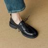 2024 Осень Новые Туфли на платформе Женские Натуральная Коровья Кожа Круглые Перекрестные Застежки Толстая Подошва Женская Повседневная Обувь Туфли Ручной Работы