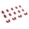 24pcs/set Quick Nails Red Fake Nails Solid Color Manicure Waterproof Wearable Nail Stickers