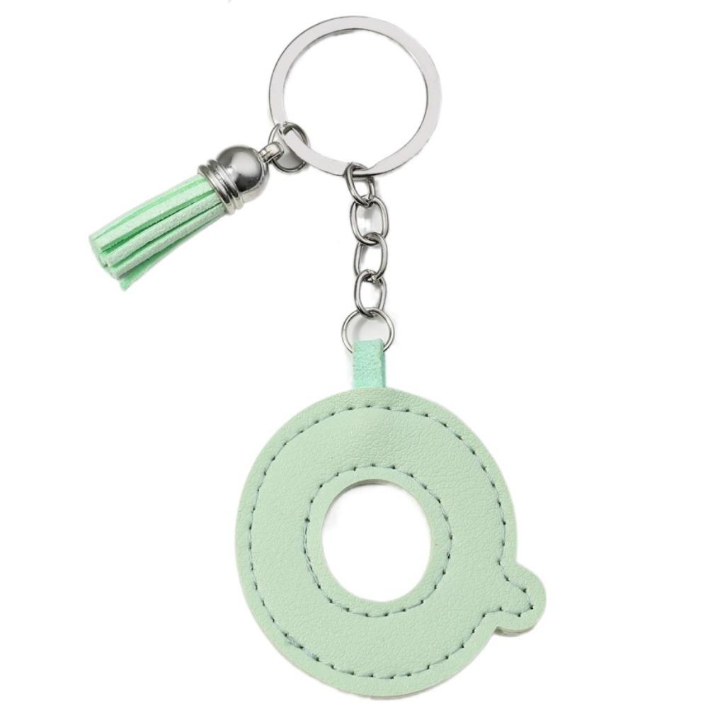 Брелок для ключей с алфавитом, пряжка для ключей от автомобиля, органайзер для ключей, деловой держатель для ключей из искусственной кожи, 26 букв, брелок в подарок