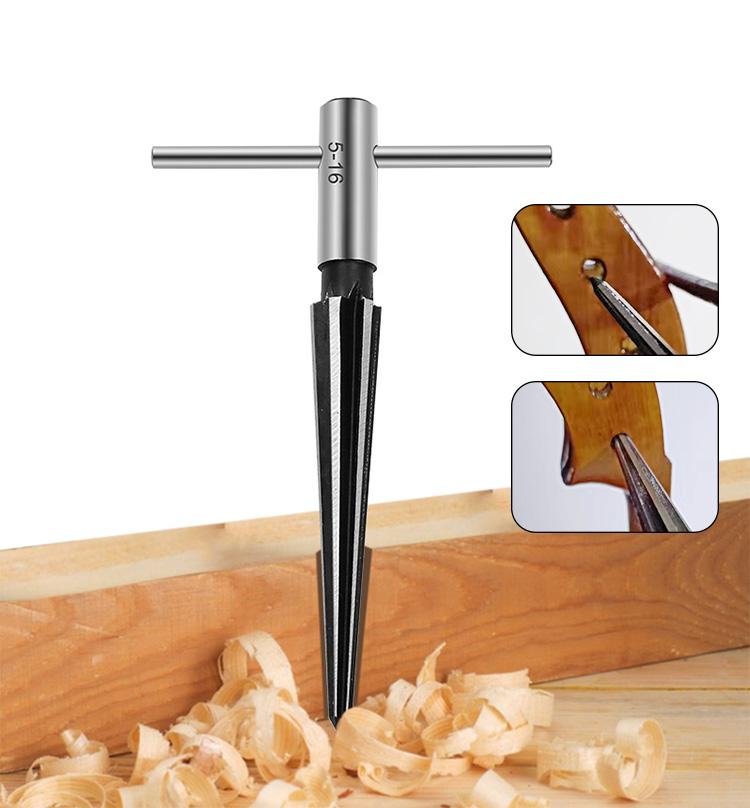 Ручная коническая развертка 1/8-1/2 (3-13mm) 5-16 коническая развертка фаска отверстие потайная головка режущий инструмент шестигранный хвостовик инструмент