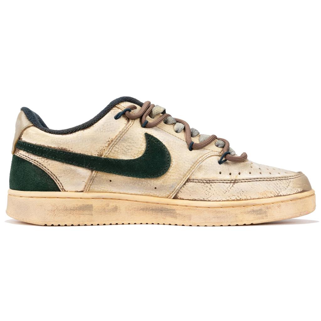 Nike Court Vision Скользкие Устойчивые к истиранию Низкие Кеды для скейтборда Унисекс Коричневый Желтый Зеленый FD0320-133(КомандаF-)